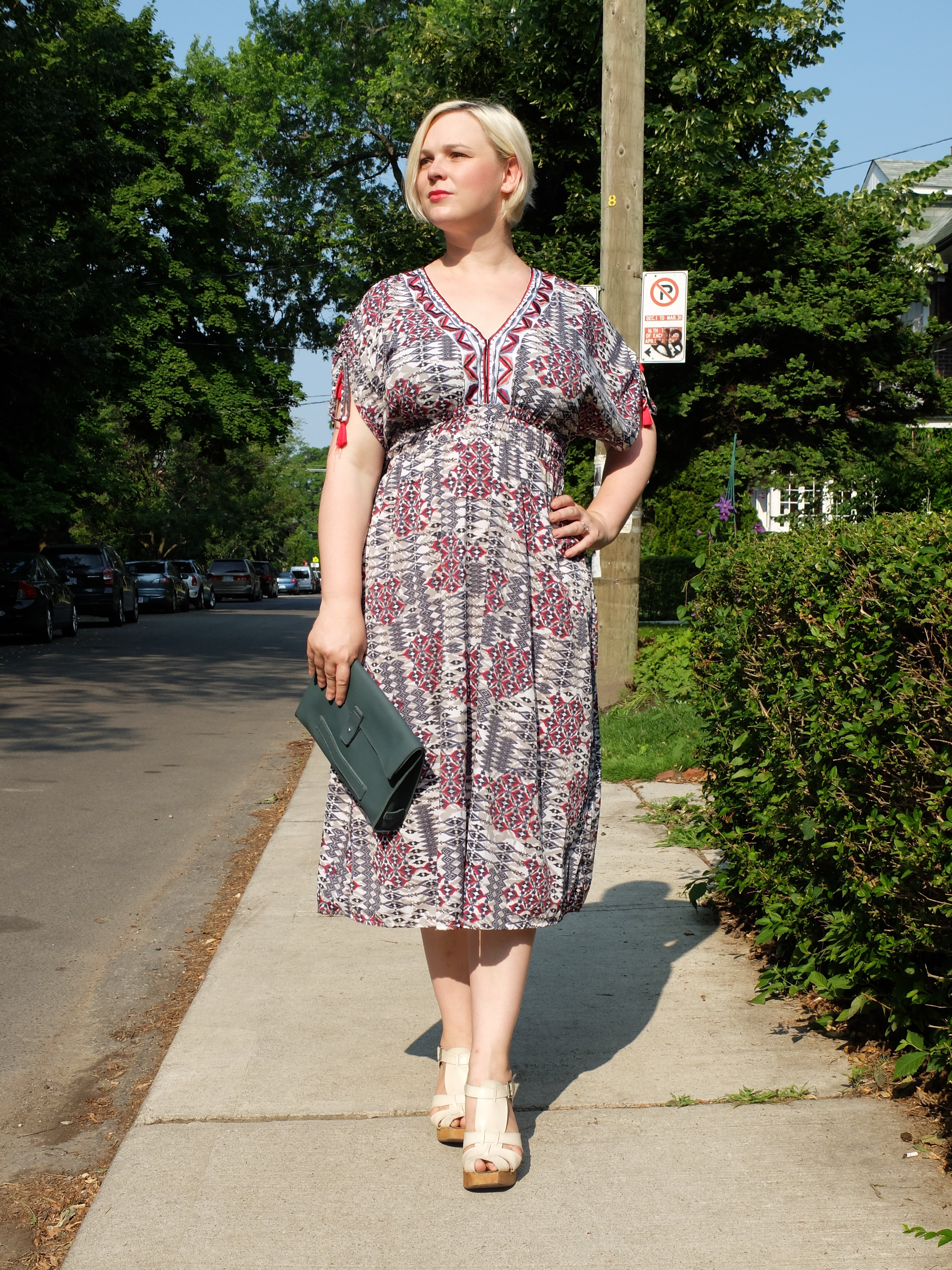 What I Wore- eShakti - Strolling the City in Heels